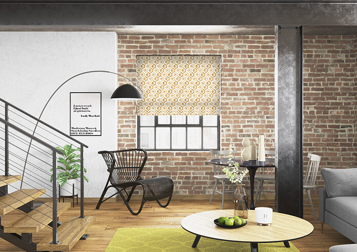 Gusta, Ochre - Roman Blind - Image 5